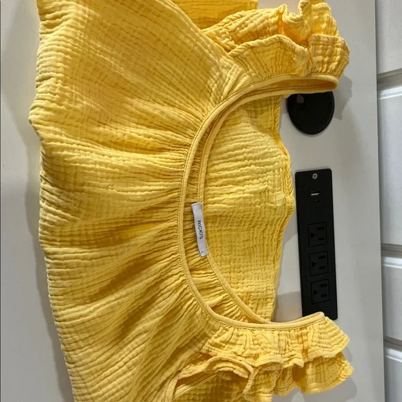 Ricki's Sunny Yellow Ruffled Blouse - Picture 7 of 8